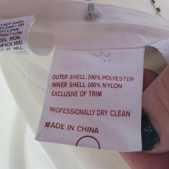 David's Bridal Embellished Ballgown Wedding Dress with Train, Sz 14 - Picture 15 of 16